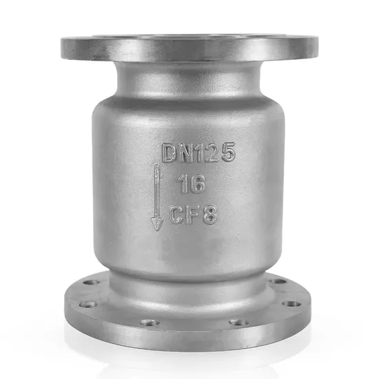 H42W-16p 304 Stainless Steel Flanged Vertical Check Valve for Water Supply Systems